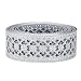 1 1/4" Zinc Plated Metal Ribbon with Flower Scroll