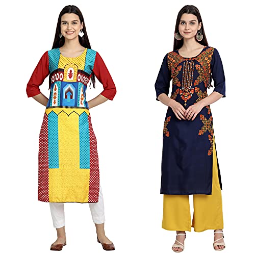 Image of Women's Crepe Regular Kurta