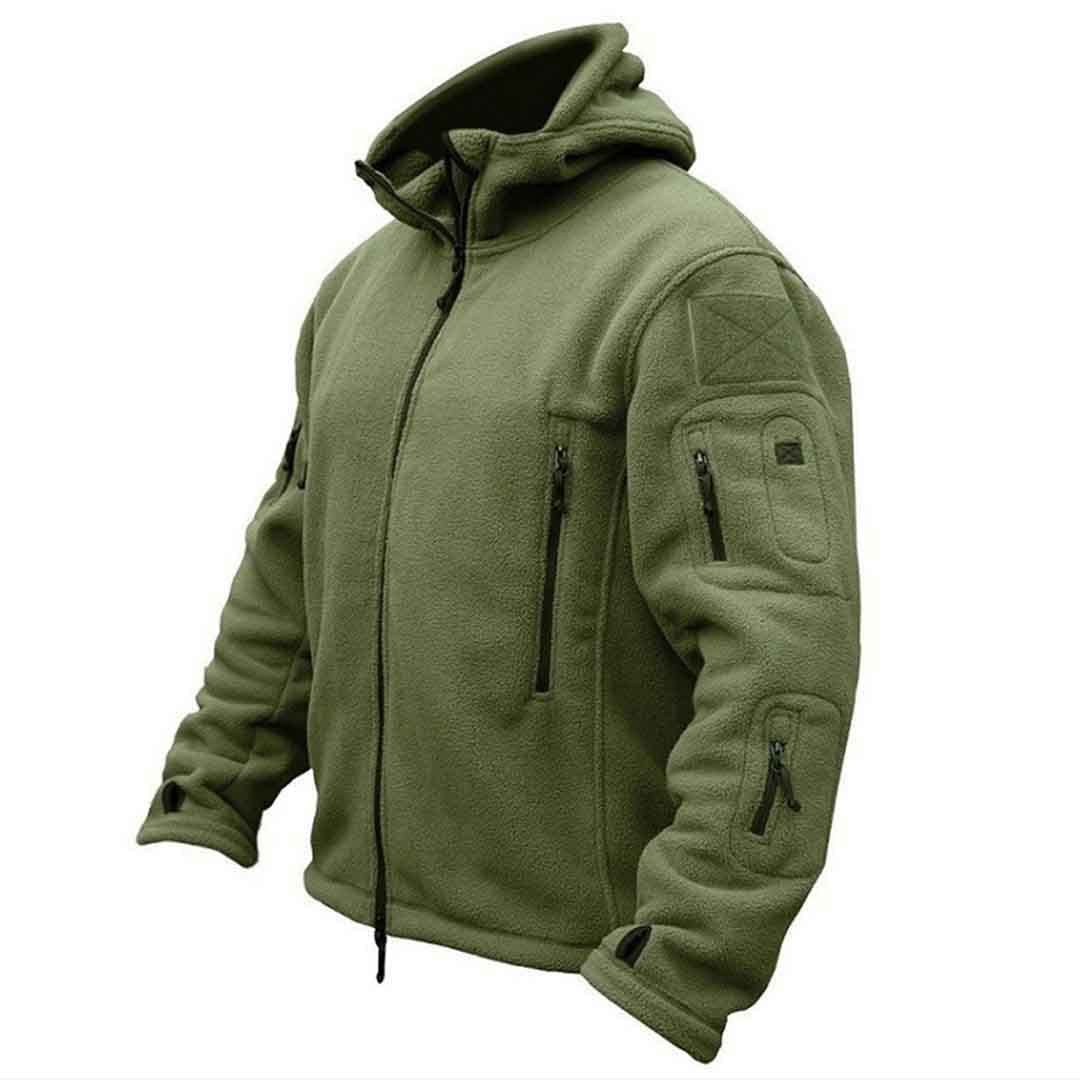 Chaqueta táctica de forro polar térmico para hombre, para deportes al aire libre, senderismo, caza, camping, abrigo suave