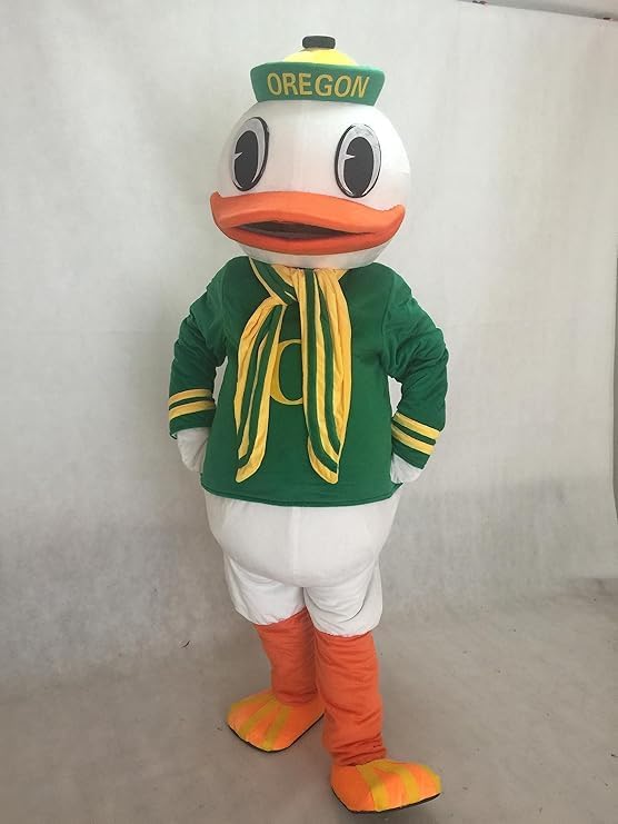 Oregon Duck College Mascot Costume Suit Costumes & COOL FANS & COOL ICE VESTS