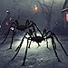 JOYIN 2 Pack 5 Ft Halloween Outdoor Decorations Hairy Black Spider, Scary Giant Spider, Fake Large Haunted House Props, Halloween Yard Lawn Decorations Party Indoor Decor