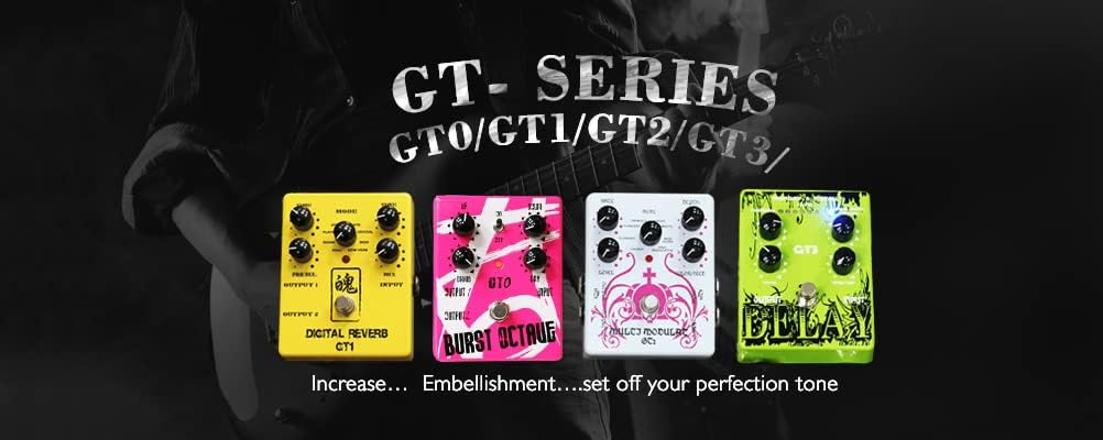 GT2 Multi-Modulation Guitar Effects Pedal, Legendary Classic Model -8 Modulation Modes including special effect MOD FILTER & RING MODULATOR,Chorus/Flanger/Phaser Design&Made in Taiwan