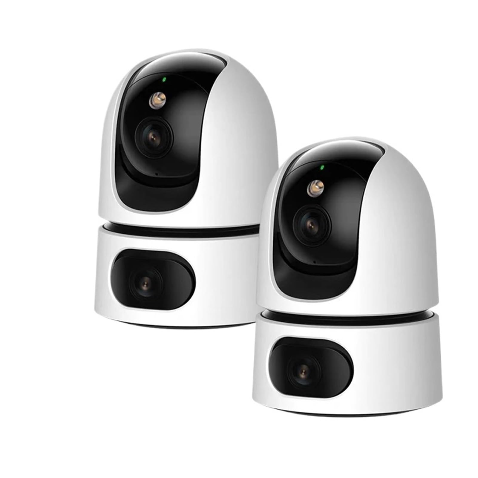 JVDDI Dual Lens Home Indoor CCTV Surveillance 10X Zoom 4K 8MP WiFi PTZ IP Camera Auto Tracking Security Protection Baby Monitor(2Pcs Camera No Card)