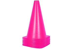 Alyoen 9 Inch Pink Traffic Cones: The Ultimate Training Tool for Soccer Enthusiasts