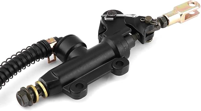 Keenso Rear Brake Master Cylinder, Motorcycle Rear Brake Hydraulic Master Cylinder with Reservoir