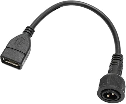 USB Female To 2Pin So1ar Light Panel Connector Wire Outdoor 2 Core Male Female Adapter Projection Waterprof Conversion LineFemale to Male