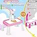 wakeInsa Drawing Projector for Kids with Art Supplies - Includes Drawing Board, Crayons & Coloring Book - Unicorns-Themed Art & Craft Toy for Girls Ages 3-5 Year Old