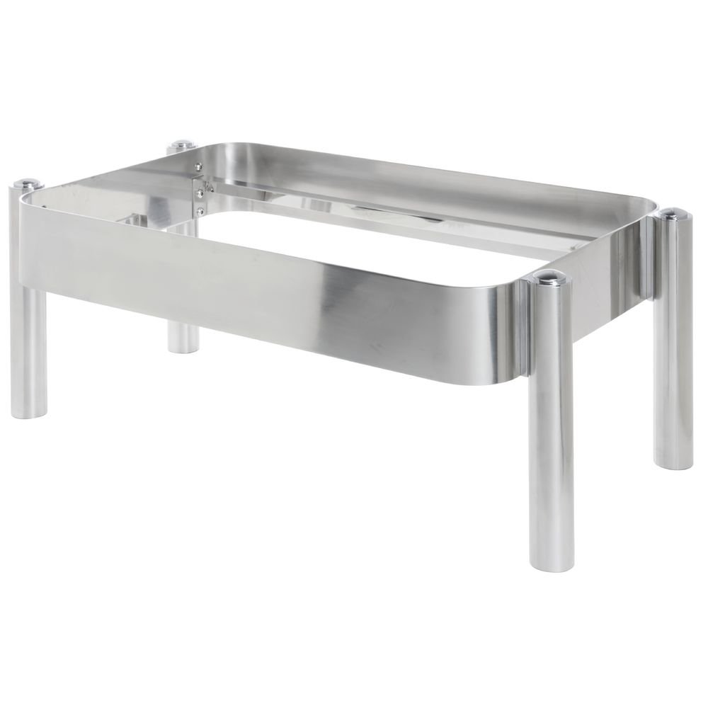 Full Size Chafer Frame Modern Style Stainless Steel - 26 2/5" L x 14 9/10" W x 9 1/2'H by HUBERT – Stainless Steel, Silver, Model C104