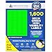1,600 Label Outfitters Fluorescent Green LASER ONLY Labels,1.75 x 0.5 inches, 20 Sheets,