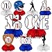 9Pcs Baseball 1st Birthday Decorations Honeycomb Centerpieces for Baby Boys, Rookie of the Year 1st Birthday Table Centerpieces Party Supplies, Baseball Themed One Year Old Birthday Table Topper Sign Decor