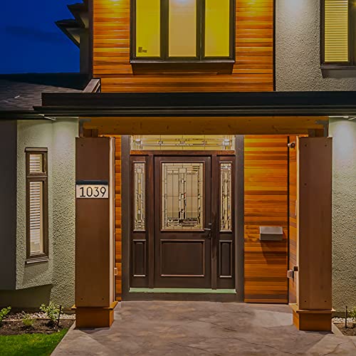 House Numbers Address Plaques For Houses Solar Powered, 3000K Warm White Led Illuminated Address Sign For Outside, Waterproof, Wireless, Light Up For Houses, Street #TOP5