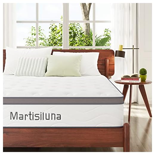 Martisiluna Queen Mattress, 10.5 Inch Memory Foam Hybrid Queen Mattress in a Box, with Antistatic Silver Fiber Fabric, Double Edge Support & Pressure Relief, CertiPUR-US Certified