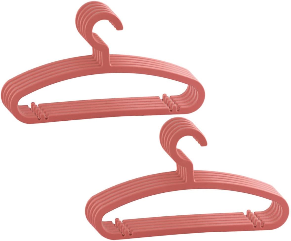 10pcs Non-Slip Clothes Hangers Eco-Friendly Drying Rack Strong Stand for Skirts Coats Home Use Space Saving Random Color