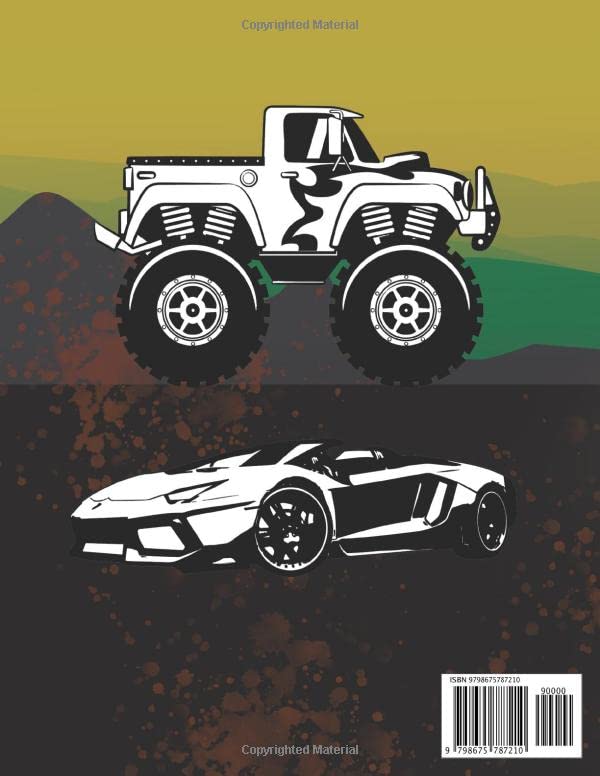 Super Car Coloring Book for Boys Ages 7-12: A Collection of Amazing Truck, Luxury, Sport, Old and Supercar Designs for Kids image 2