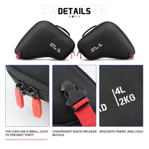 Alforjas para BMW R 1300 GS Adventure 2024+ Nylon rígido con bolsas de radiador | Bolsa de almacenamiento frontal de marco, capacidad 8 litros, resistente a golpes, al desgaste y al agua miniatura 4