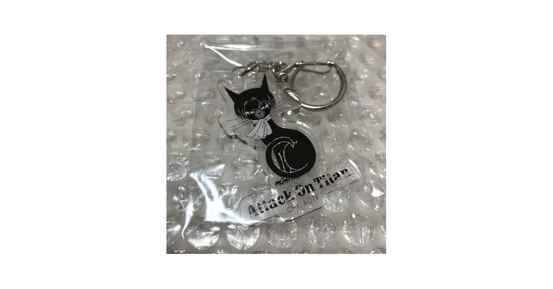 進撃の巨人 黒ねこ意匠 アクリルキーホルダー アクキー リヴァイ カラ鉄 劇場版 進撃の巨人 黒ねこ意匠 アクリルキーホルダー アクキー リヴァイ