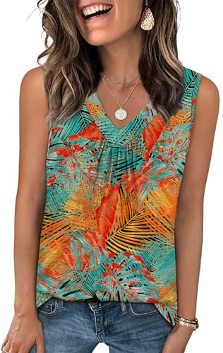 OFEEFAN Plus Size Tops for Women Tank Tops Dressy Casual