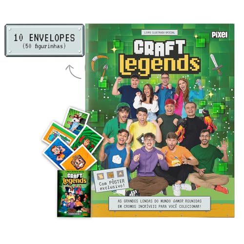 &Aacute;lbum Oficial Craft Legends + 10 envelopes de figurinhas