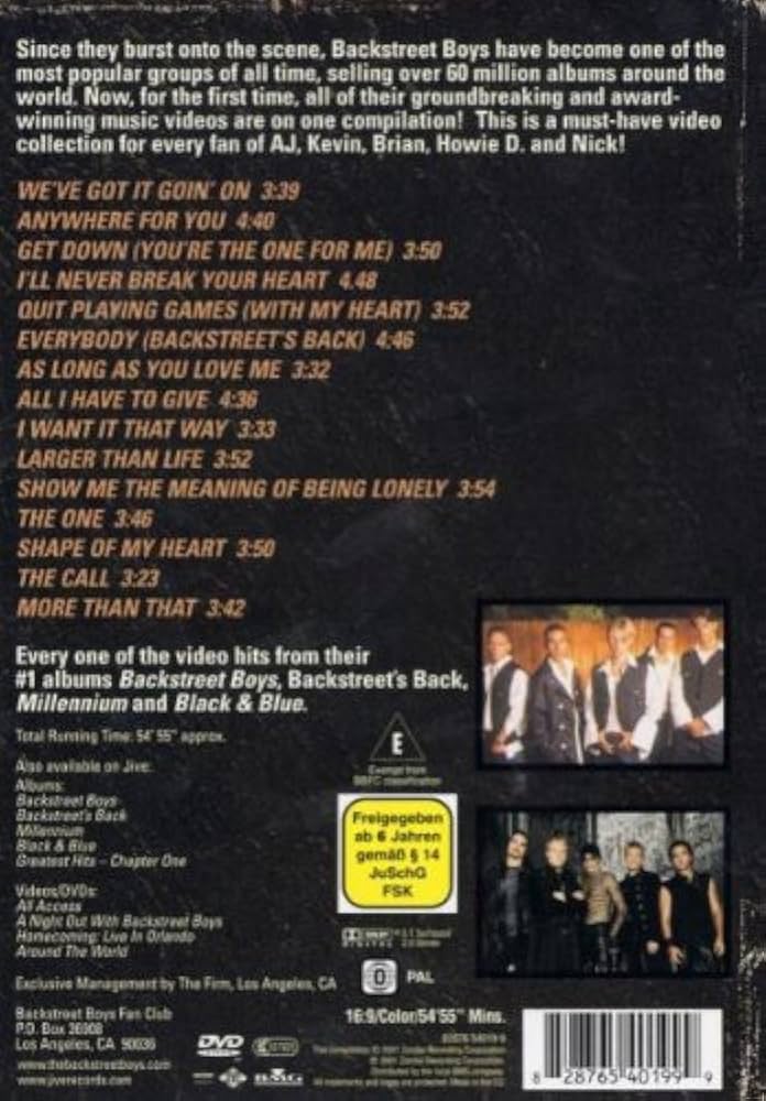 Backstreet Boys - The Video Hits Chapter 1 [DVD] [2003