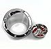 ZMAUTOPARTS Gas Tank Cover Fuel Door Lid Bezel Cap Trim Molding Chrome 2pcs Set Compatible with 2006-2010 Hummer H3