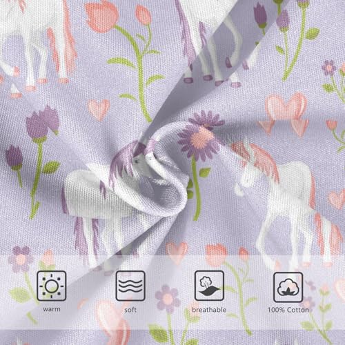 visesunny Boys Cotton Underwear Unicorn and Purple Sunflower Printed Toddler Soft Training Briefs Size 2T-8Y for Kids4