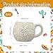 LemonRoad 2 Pack Mexican Pottery Mugs Mexican Coffee Mugs Ceramic Cups Parties Gifts for Drinking Coffee Hot Chocolate Agua De Horchata Café De Olla Pozole Champurrado Atole White Talavera Design 12oz