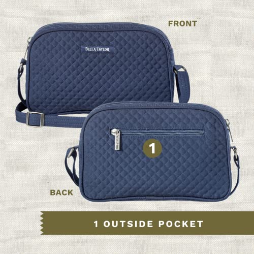 Image of Bella Taylor Simple Crossbody, Quilted Handbag for Women