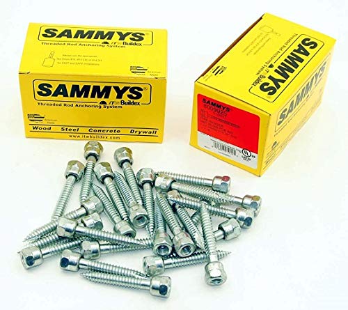 Sammy's 8013925/0131998 Rod Hanger Screw Anchors for 1/2" Rod, 25 Pcs
