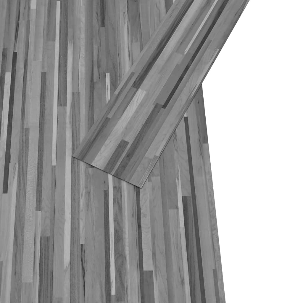 vidaXL Samoprzylepne panele podłogowe, PVC, 5,21 m², 2 mm, szare pasy