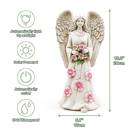 Garden-Angel-Statues-Outdoor-Decor10-Garden-Figurines-with-5-LEDs-Art-Decoration-for-Patio-Lawn-Yard-Porch-Ornament-Housewarming-Garden-Gift-Solar-Garden-Figurines-Gifts-for-Mom-Grandma-Women
