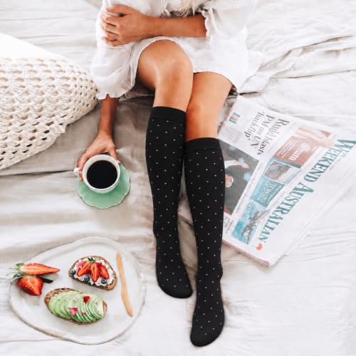 Image of 6 Pack Copper Compression Socks for Women and Men Circulation-Best Support for Medical,Running,Nursing,Athletic