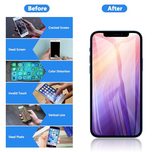 for iPhone 14 Screen Replacement 6.1 Inch, Diykitpl 3D Touch LCD Display for A2649, A2881, A2884, A2883, A2882, with Repair Tools Kit+Waterproof Frame Sticker+Tempered Glass by Diykitpl - Image 5