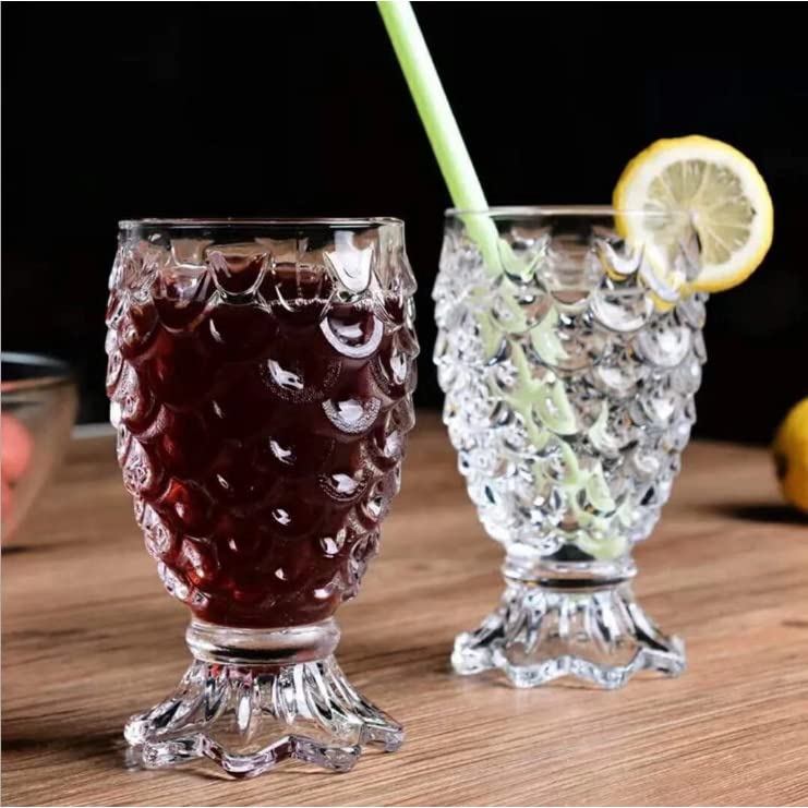 Image of WRINGO 250ml Italian Premium Juice Glasses and Transparent Water Glasses Medium Size Tumbler Glasses for Drinking Water and Cocktails, Diamond Design Glass Water Glass Set of 6 (Multi, Set of 6)