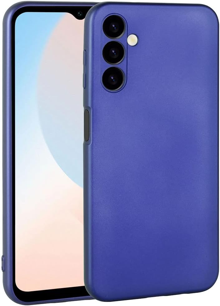 Zore Galaxy ile uyumlu A16 Kılıf Zore Premier Silikon Kapak Saks Mavi