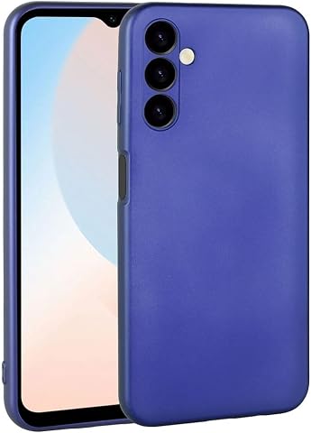 Zore Galaxy ile uyumlu A16 Kılıf Zore Premier Silikon Kapak Saks Mavi
