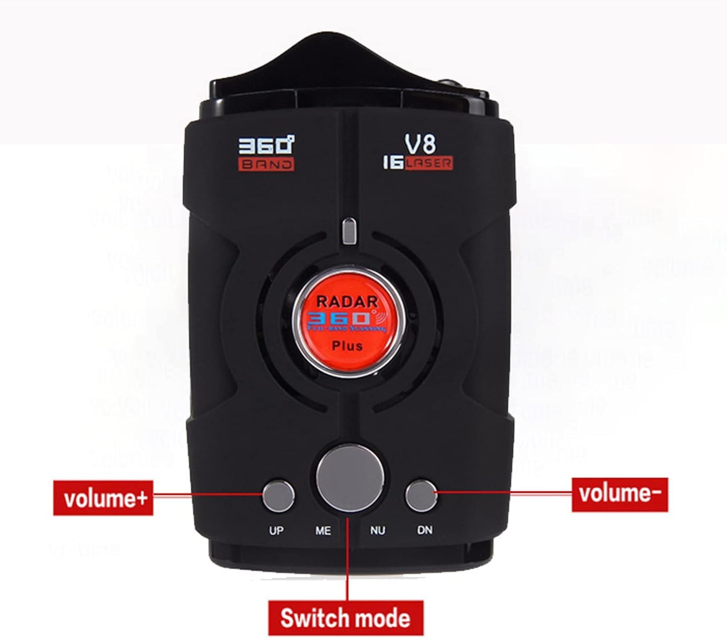 Rilevatore Radar a 360° per Auto, Rilevatori Autovelox, Rilevatore Auto a Portata Estesa con GPS Integrato, Avvisi Vocali in Tempo Reale, Reazione Rapida, Sicurezza del Veicolo Avanzata