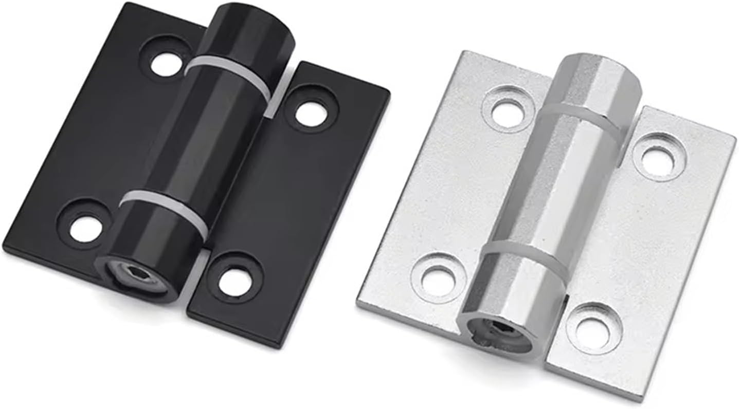 Aluminum Alloy Torque Hinge, Torque Adjustable Hardware Hinges 1Pcs(37mm Black)