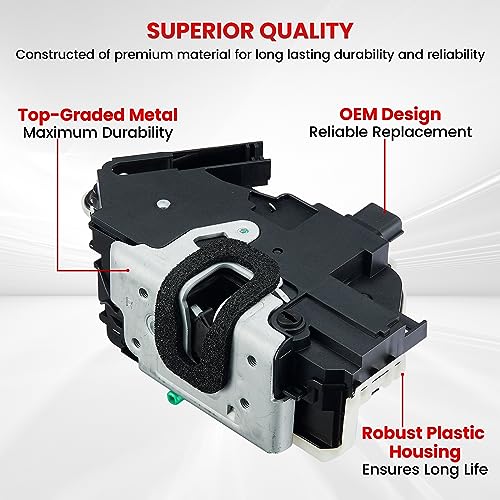 Image of SYERAL Rear Right Passenger Side Power Door Lock Latch Actuator Compatible with 2009-2014 F-150, 2010-2014 Mustang, 11-19 Explorer, 13-19 Taurus 10-14 Lincoln Mark LT Replacement# 9L3Z-5426412-A