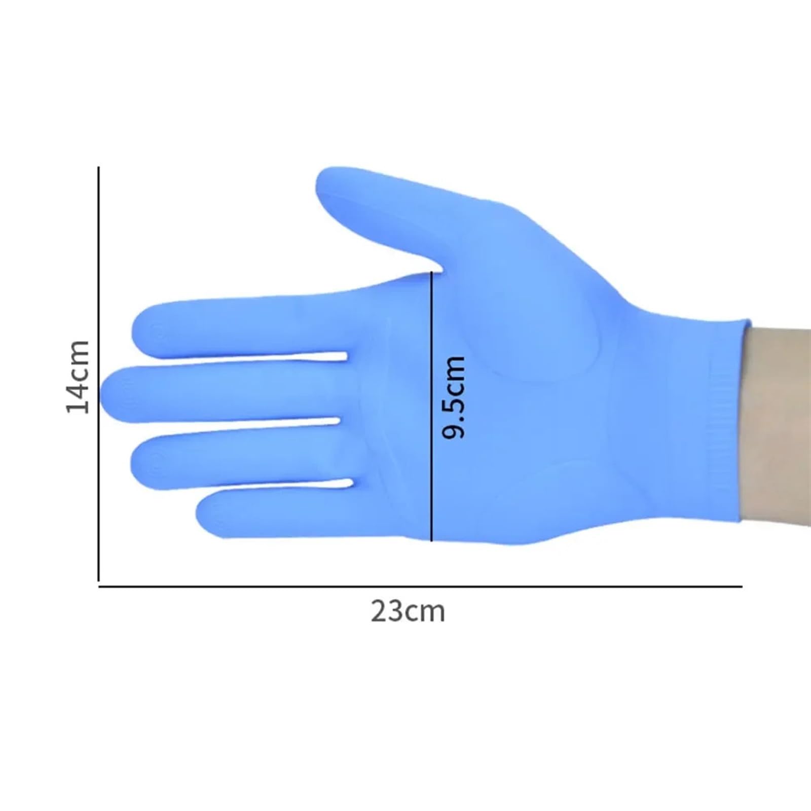 Guanto di gomma 2 paia di guanti in nitrile di silicone riutilizzabili guanti impermeabili ad alta temperatura for la pulizia della cucina universale for la casa strumento for lavare i piatti(Orange)