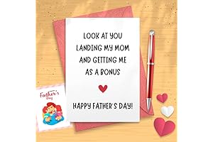 Stepdad Fathers Day Card - Funny Step Dad Happy Father's Day Gift,...