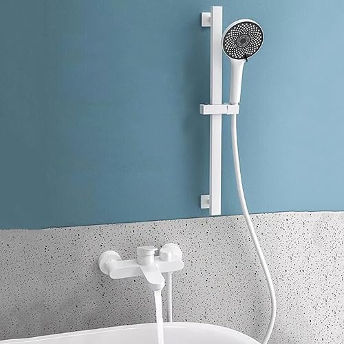 Mitigeur bain douche blanc robuste en laiton à double commande précise - 2