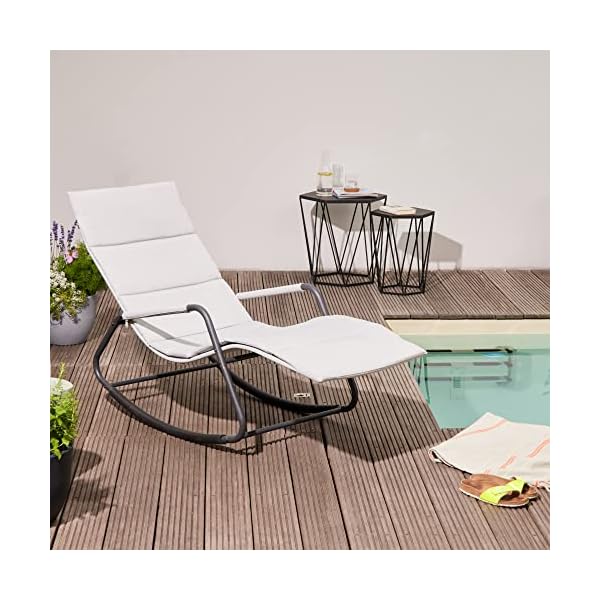 Patioco Aliano Relaxliege Hellgrau