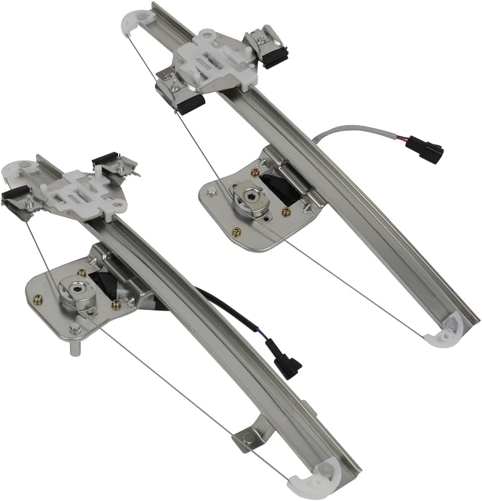 741-388 Rear Left + Rear Right Power Window Regulator with Motor For Chevy For Silverado 1500 4.3L 2007-2012,For GMC For Sierra 3500 HD 6.0L 2007-2013,Window Regulator Assemblies