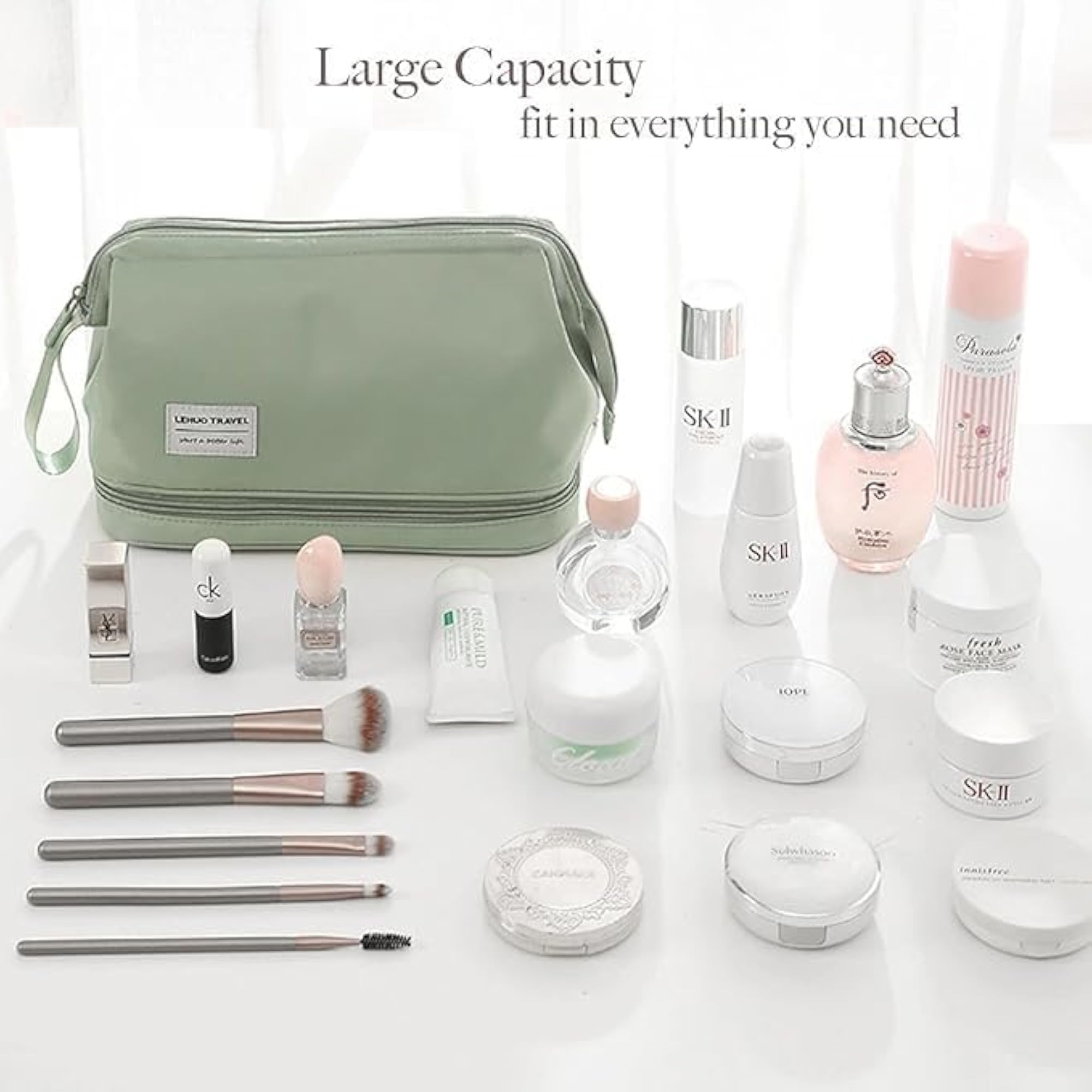 Large Waterproof Toiletry Bag for Travel, Organizer