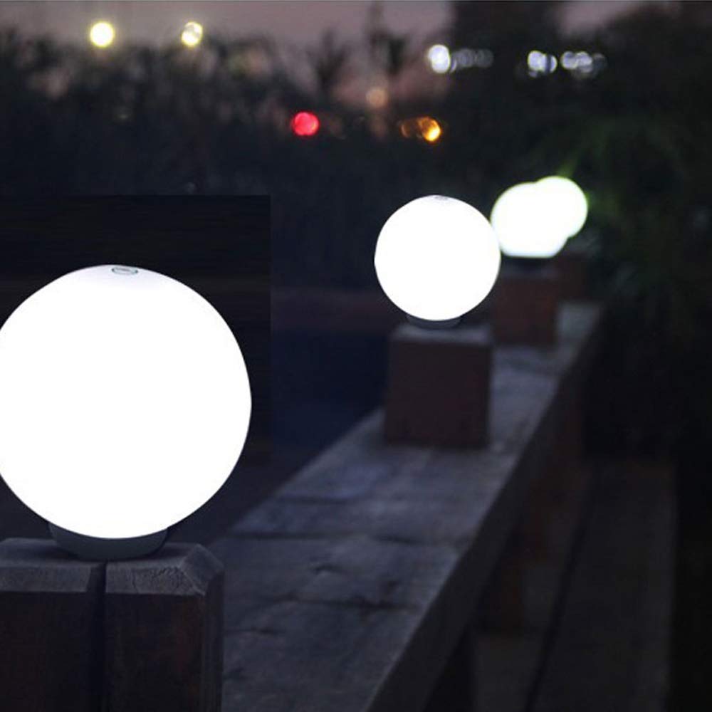 Lámpara De Jardín Con Luz De Poste Al Aire Libre Impermeable IP55 Linterna De Pilar De Vidrio De