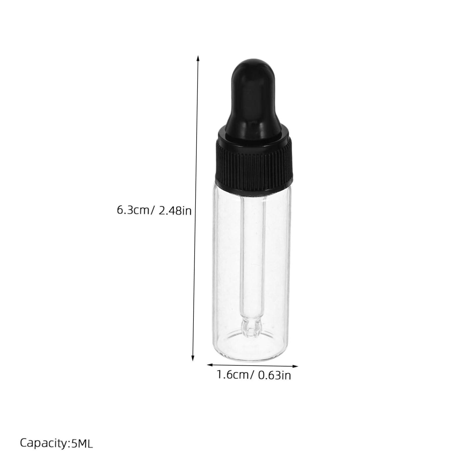 GOOHOCHY Mini Refillable Perfume Bottles Dropper Caps 5ml Essential Oil Dispensers for Travel Leakproof