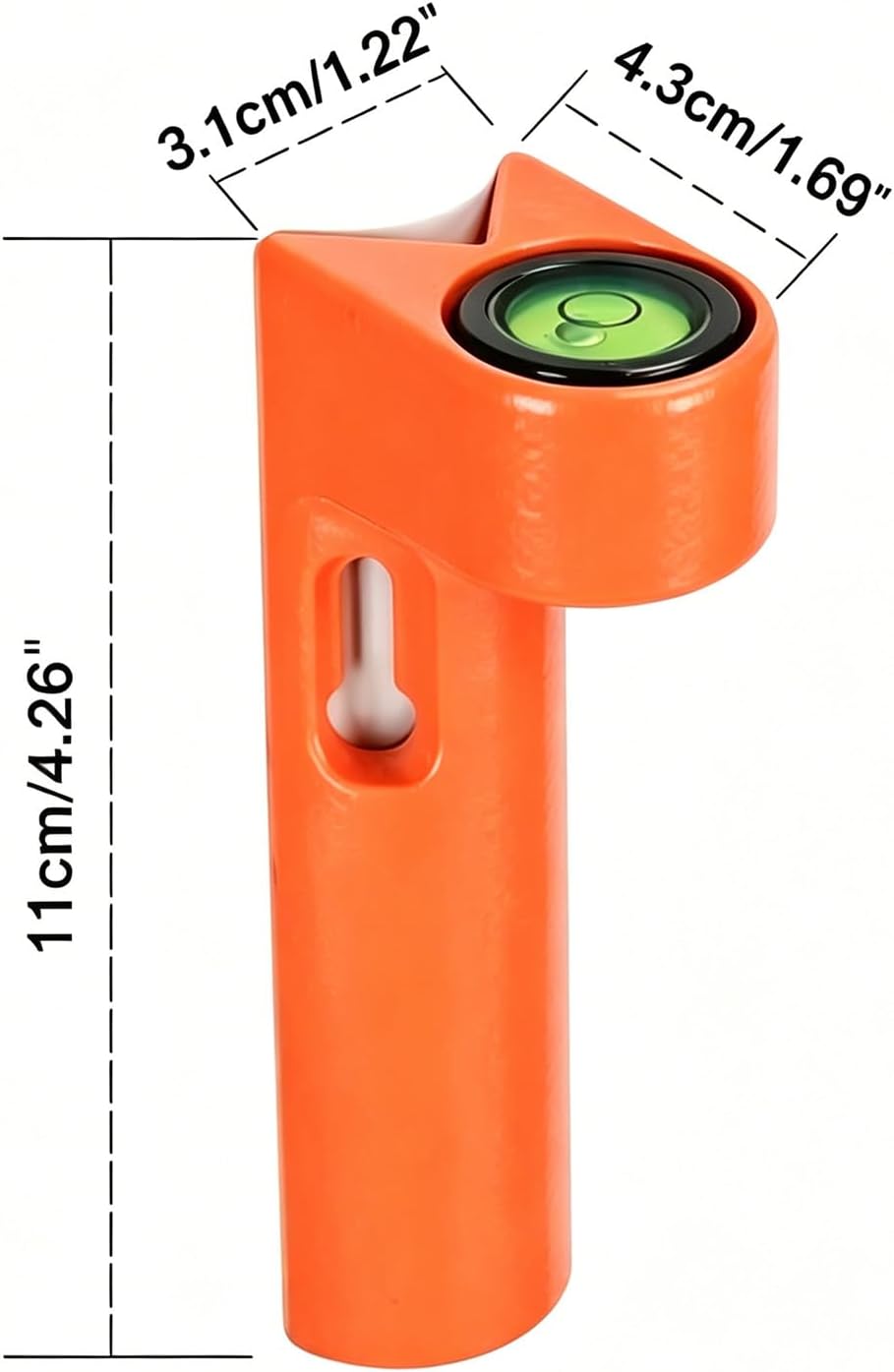 Circular Vial Aluminum Die Cast Rod Level For Pole