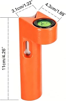 Circular Vial Aluminum Die Cast Rod Level For Pole