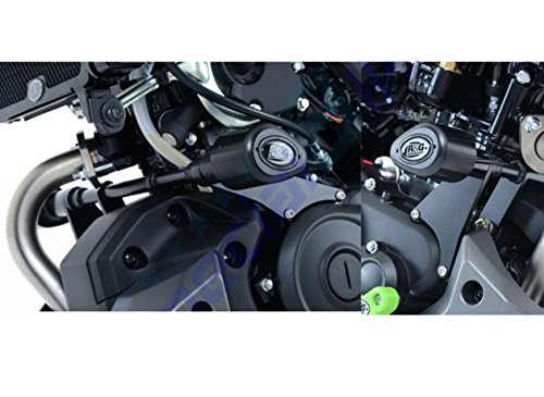 Tampons Aero Yamaha MT-125 R&G RACING protection moteur noire