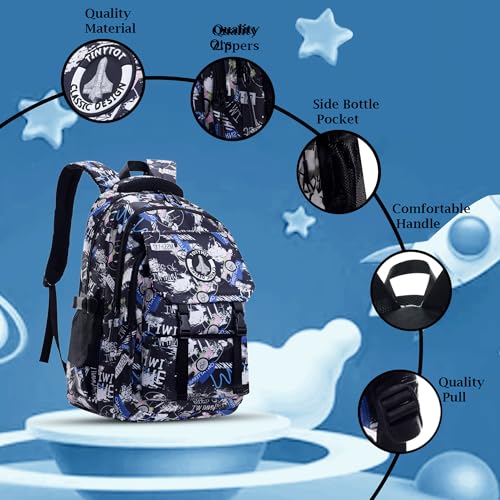 Image of Tinytot 30 Litre Waterproof School Backpack Bags for Women - Large 19 Inch Laptop Bag for Boys &Girls 12+ Years, College Bag for Girls and Boys, Men, Women - Ideal for Office, Travel, School, College